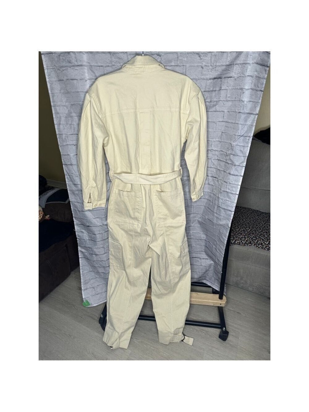 Banana Republic NWT Utility Jumpsuit Small Belted Cotton Stretch - Picture 7 of 9